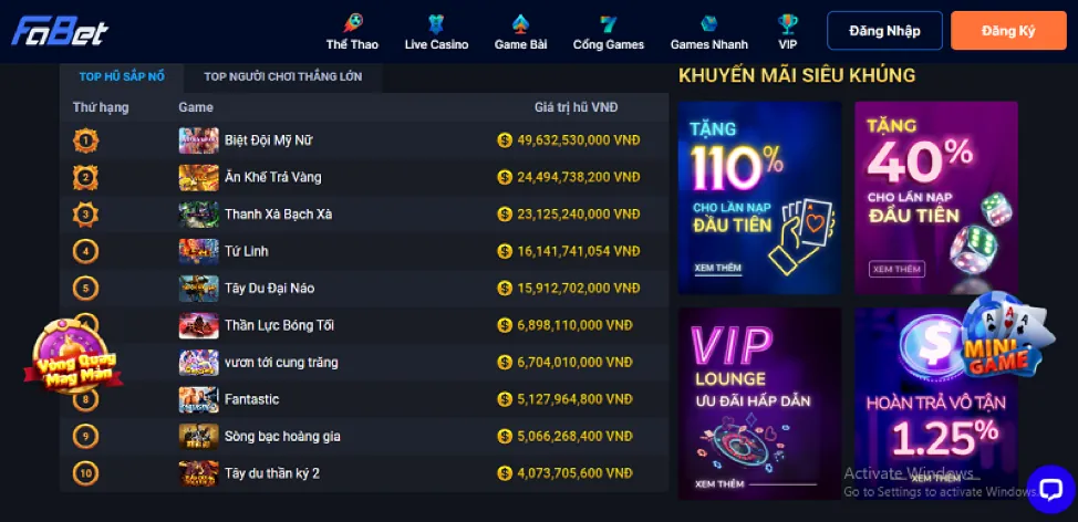 Nổ hũ (Slot Games) tại daga88